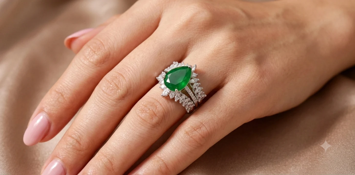 3 in One Adjustable Crystal Ring