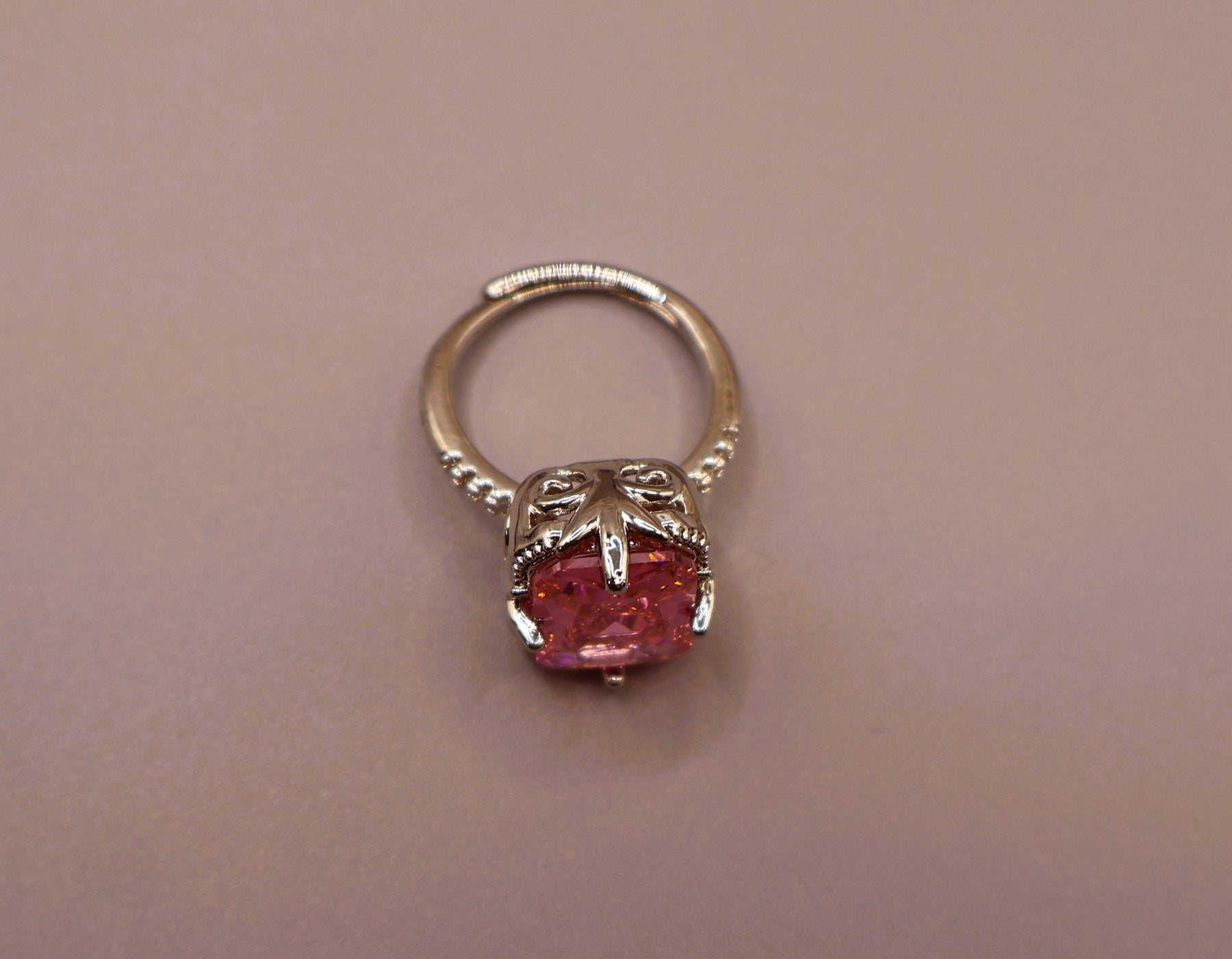 Blush Pink Crystal Ring
