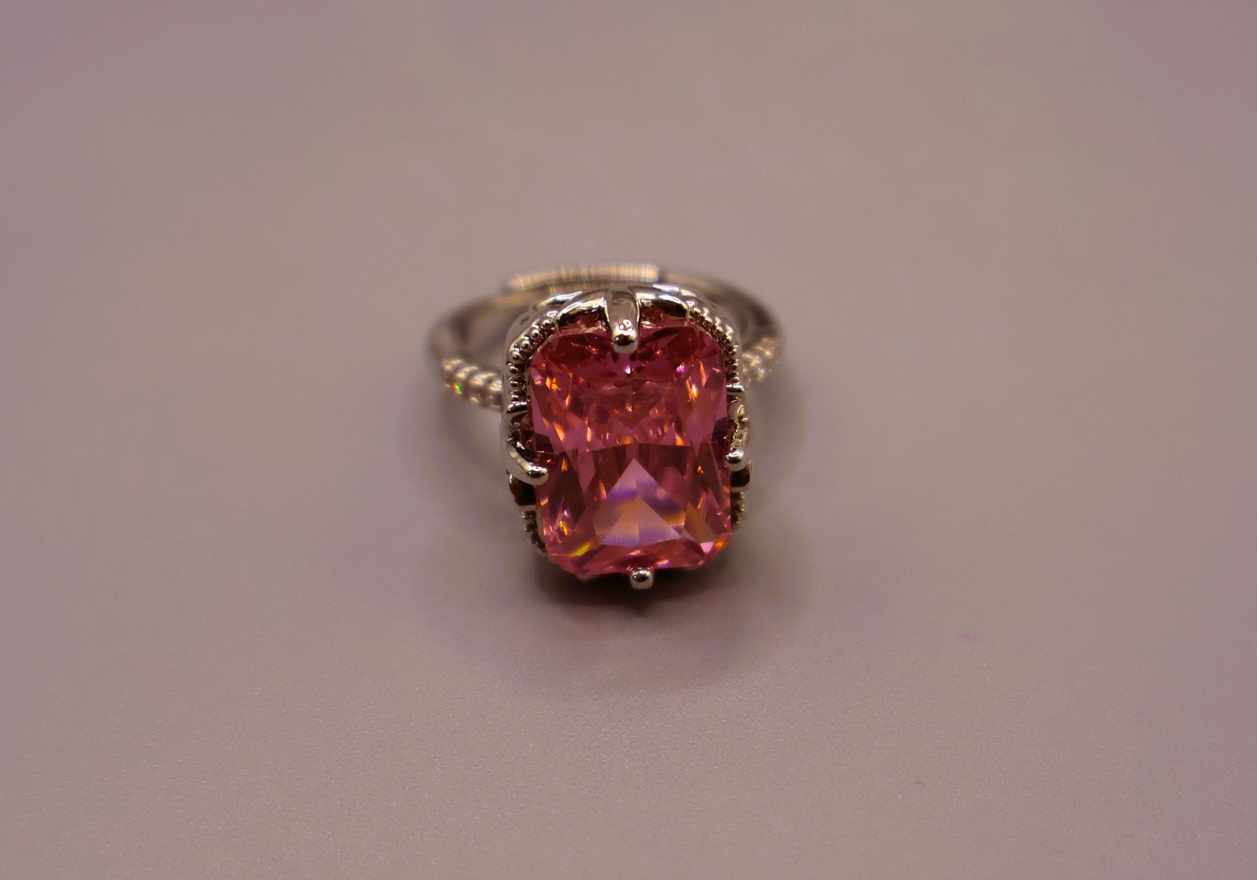 Blush Pink Crystal Ring