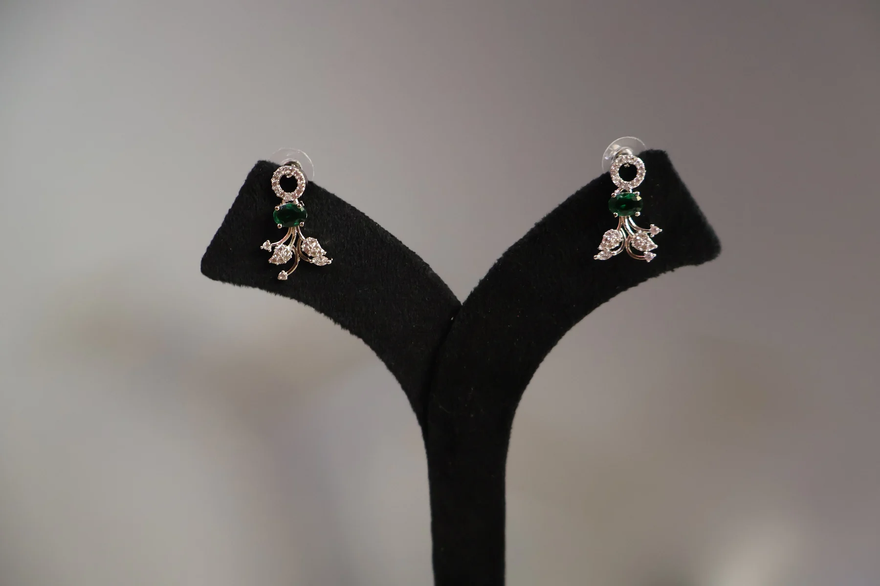 Emerald Petite Drop Crystal Necklace Set