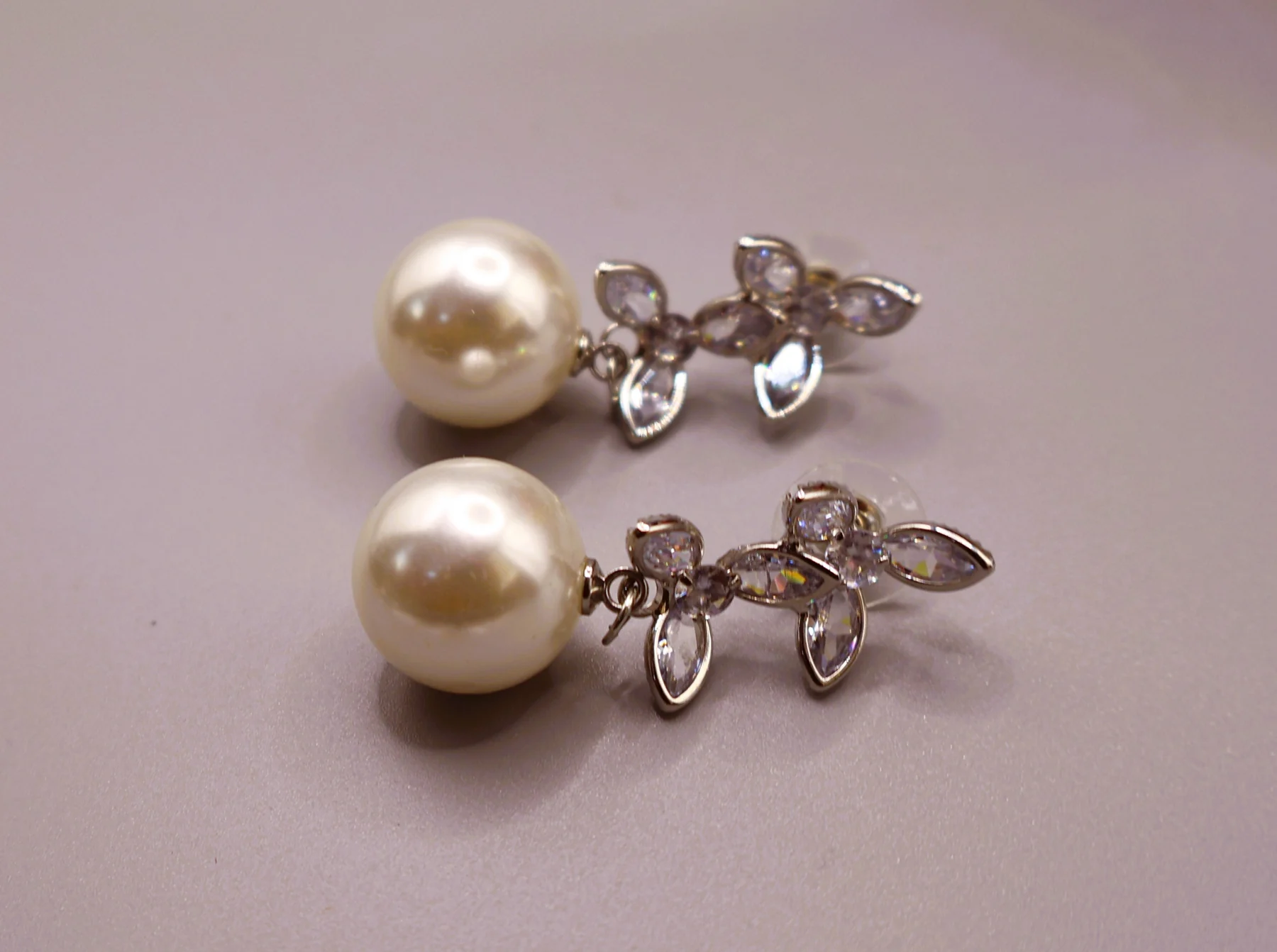 Pearl Vine Drop Earrings