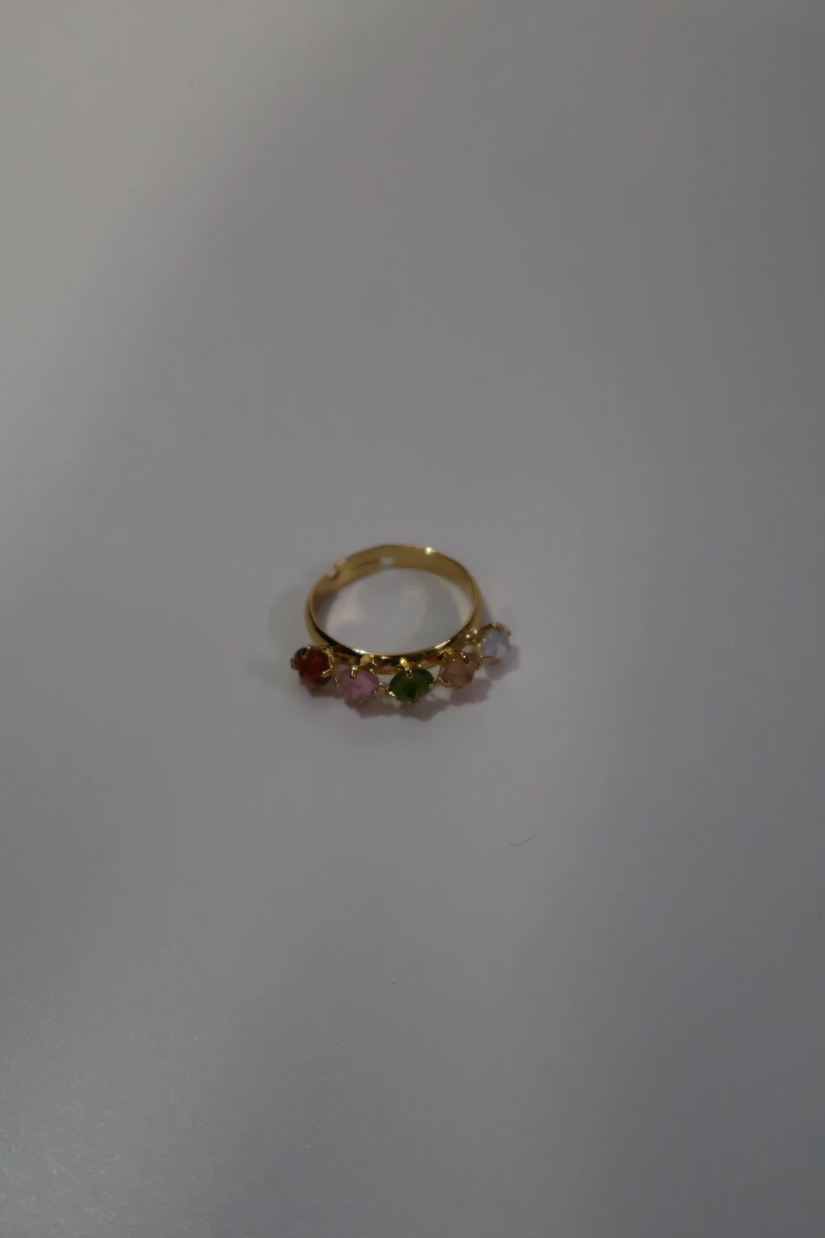 Pastel Garden Crystal Leaf Ring – alternate product view 3