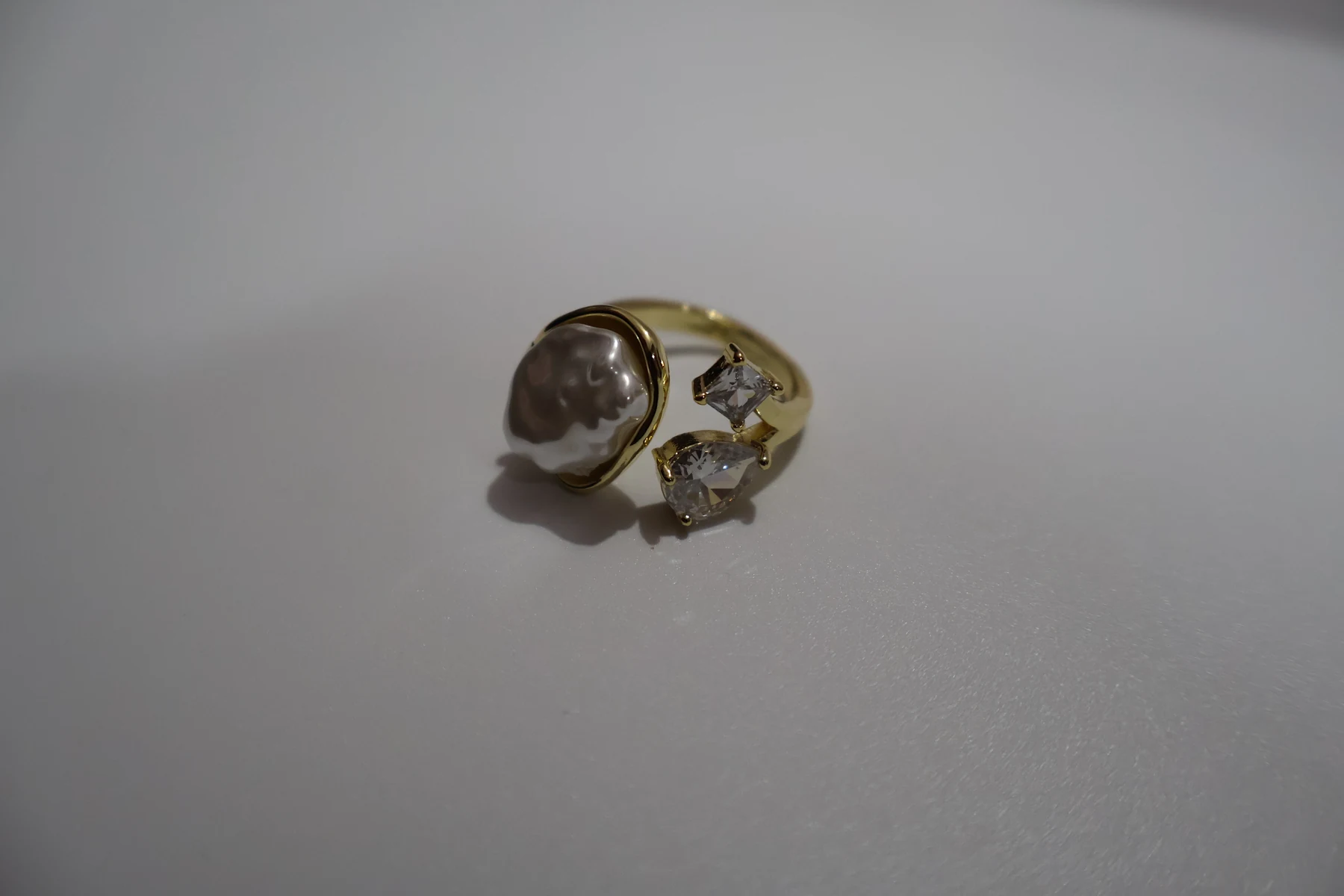 Pearl Star Celestial Open Ring – alternate product view 2