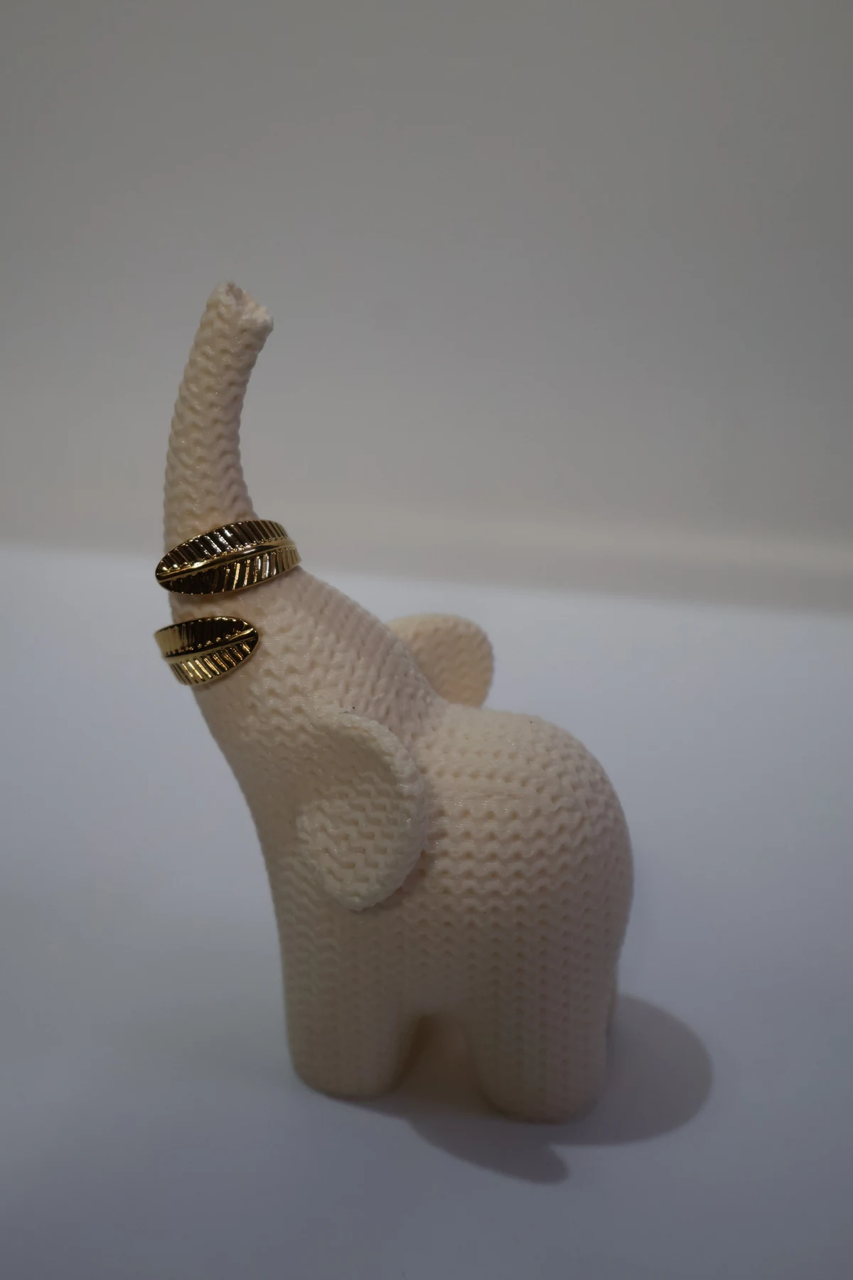 Sculpted Golden Wave Open Ring