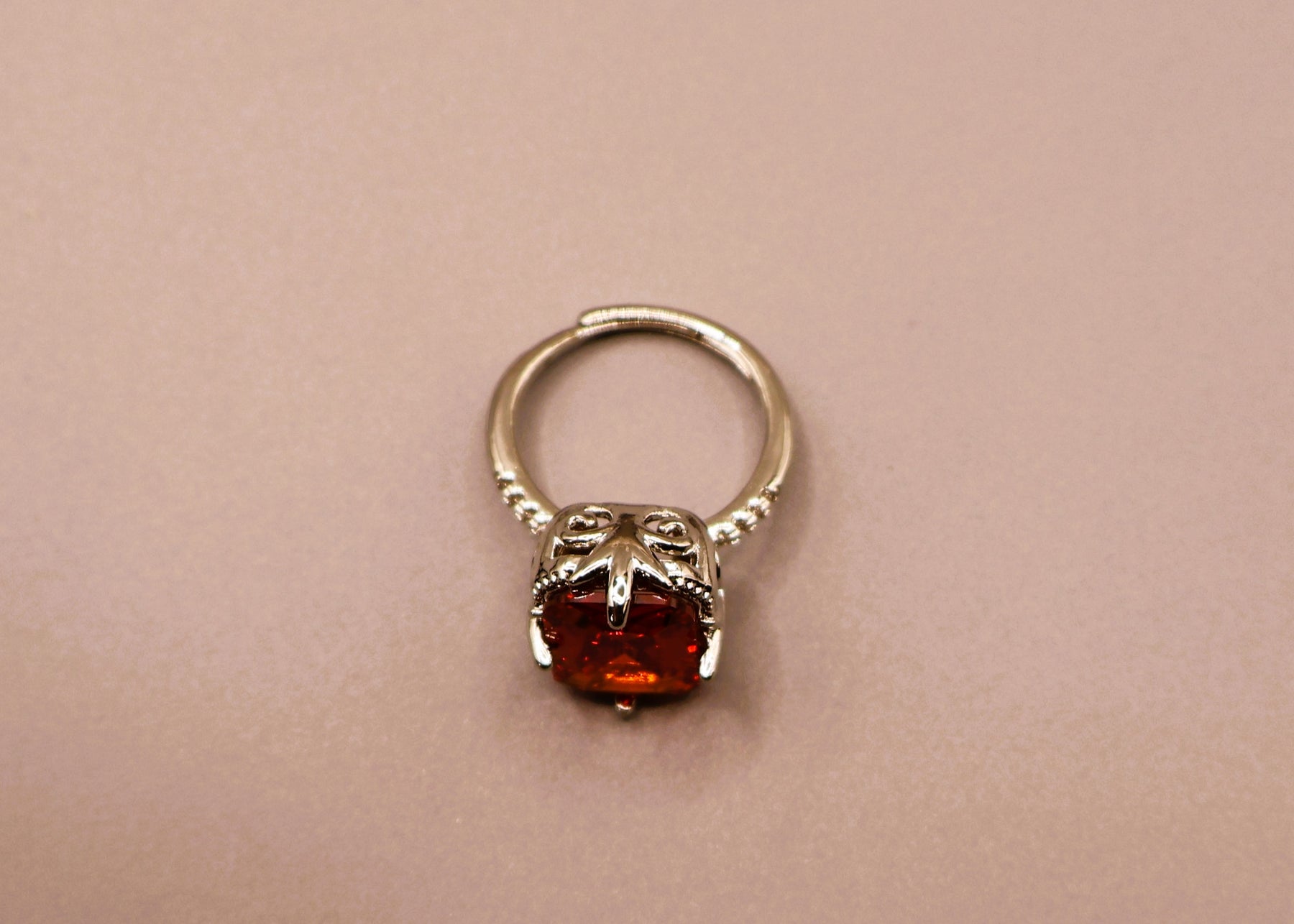 Ruby Red Crystal Ring