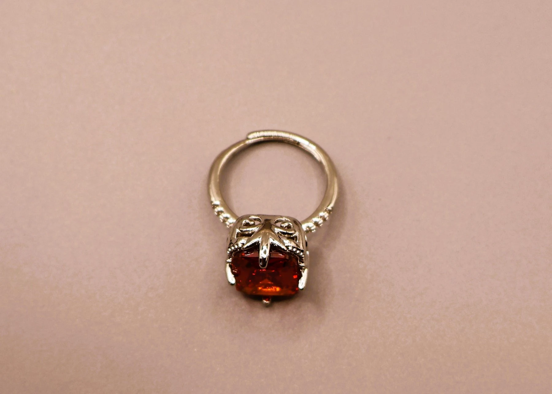 Ruby Red Crystal Ring