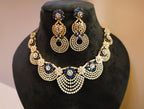American Diamond with Blue Sapphire